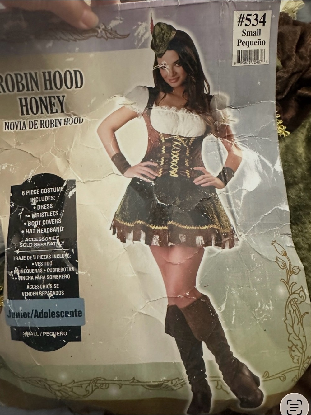 Robin Hood Honey Costume - Brown & Cream Women's Party Dress (Brand: )